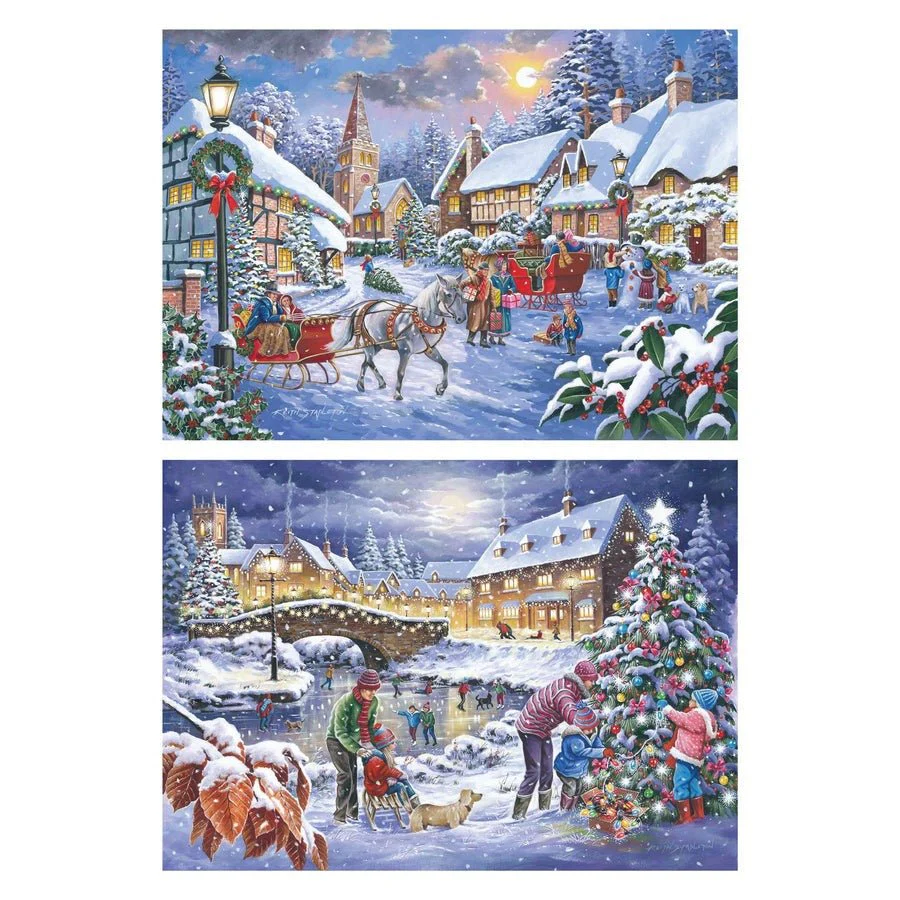 House of Puzzles Christmas Is Coming - 2 x BIG 500 Piece