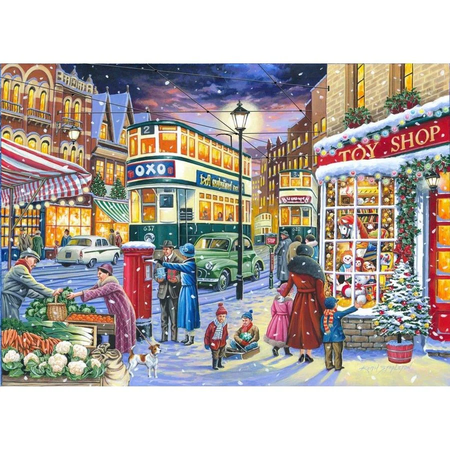 House of Puzzles No.19 - Catching The Tram - 1000 Piece Jigsaw Puzzle