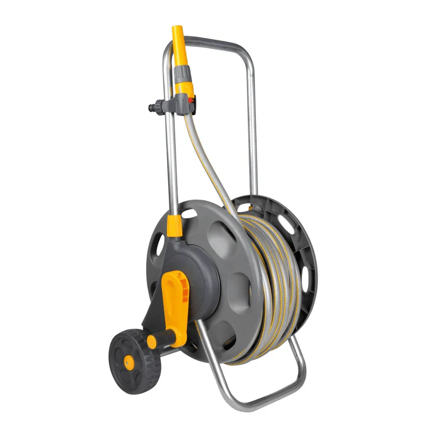 Hozelock 60 Metre Hose Cart with 50 Metre Hose and Fittings