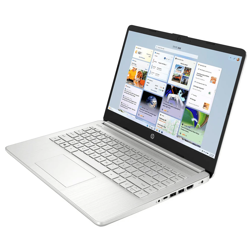HP Intel Core i3 14" 4GB/128GB Laptop - Natural Silver | 14s-dq5013na - Image 2