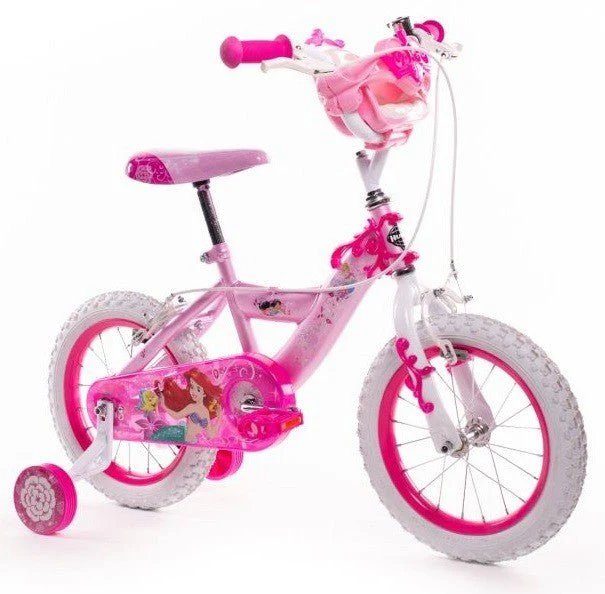 Huffy Disney Princess 14-inch Children's Bike, Pink/White (24371)