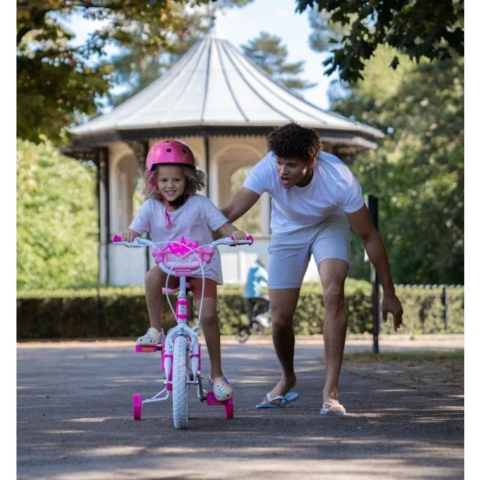 Huffy Disney Princess 14-inch Children's Bike, Pink/White (24371) - Image 2