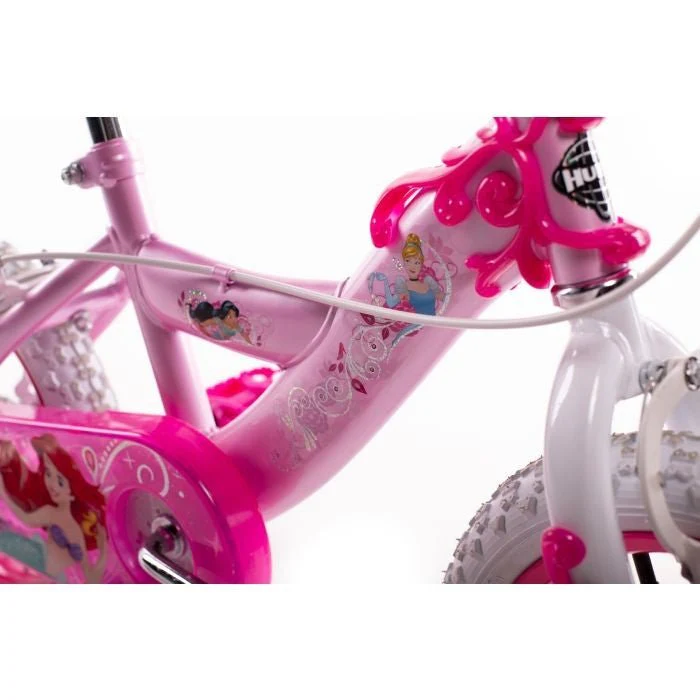 Huffy Disney Princess 14-inch Children's Bike, Pink/White (24371) - Image 3