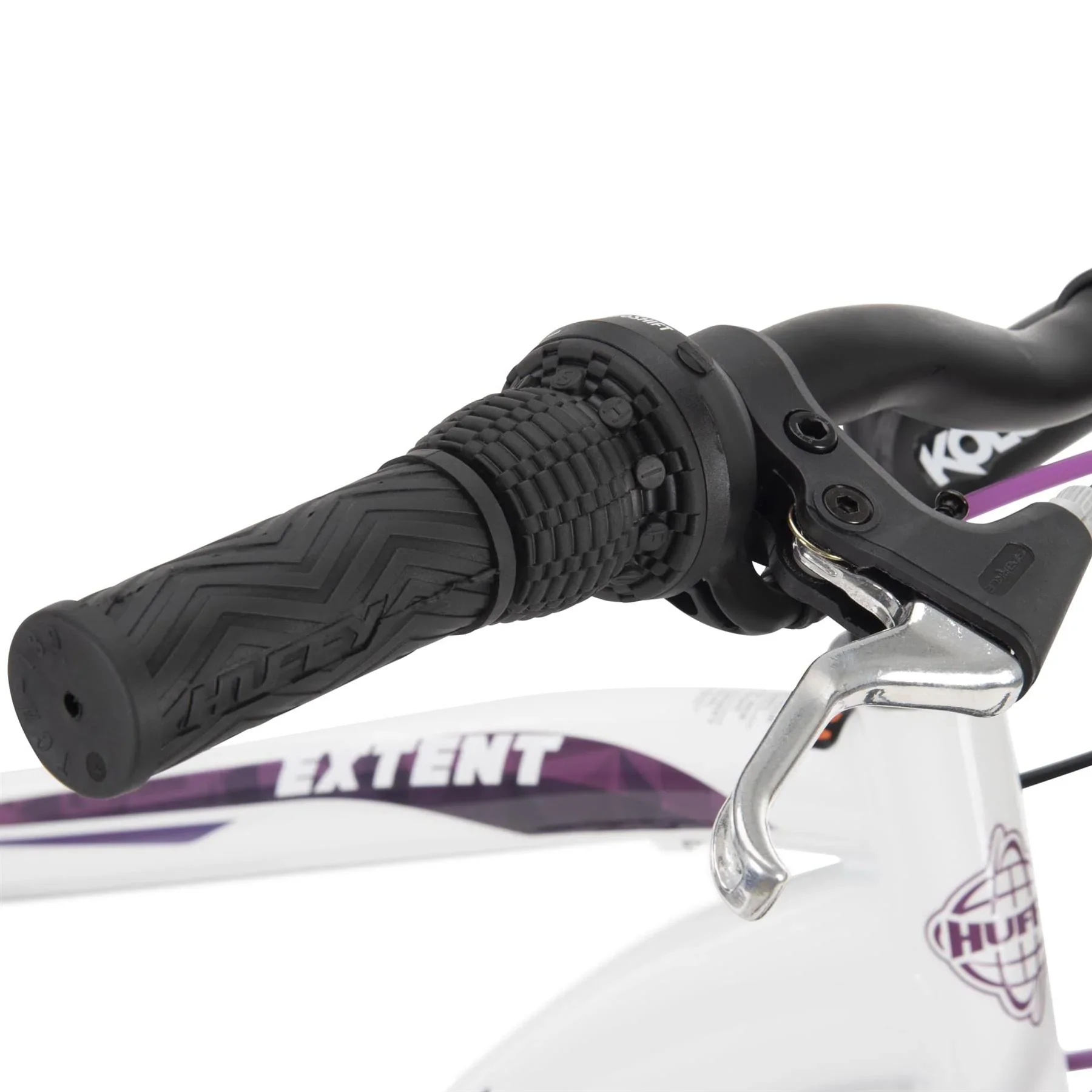 Huffy Extent 26" Hardtail Mountain Bike White/Purple - Image 4