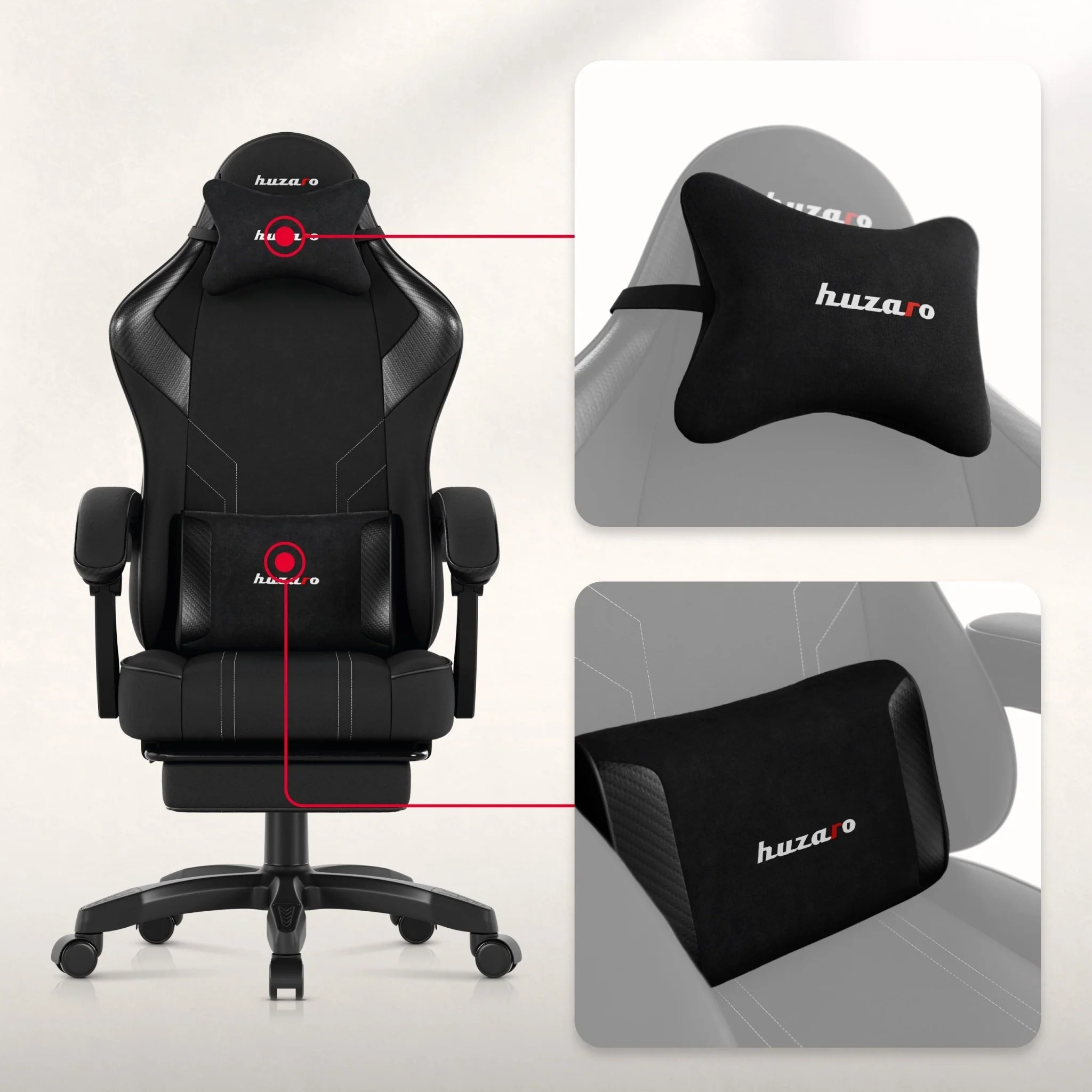 Huzaro Force 3.7 Carbon Black Gaming Chair - Image 7