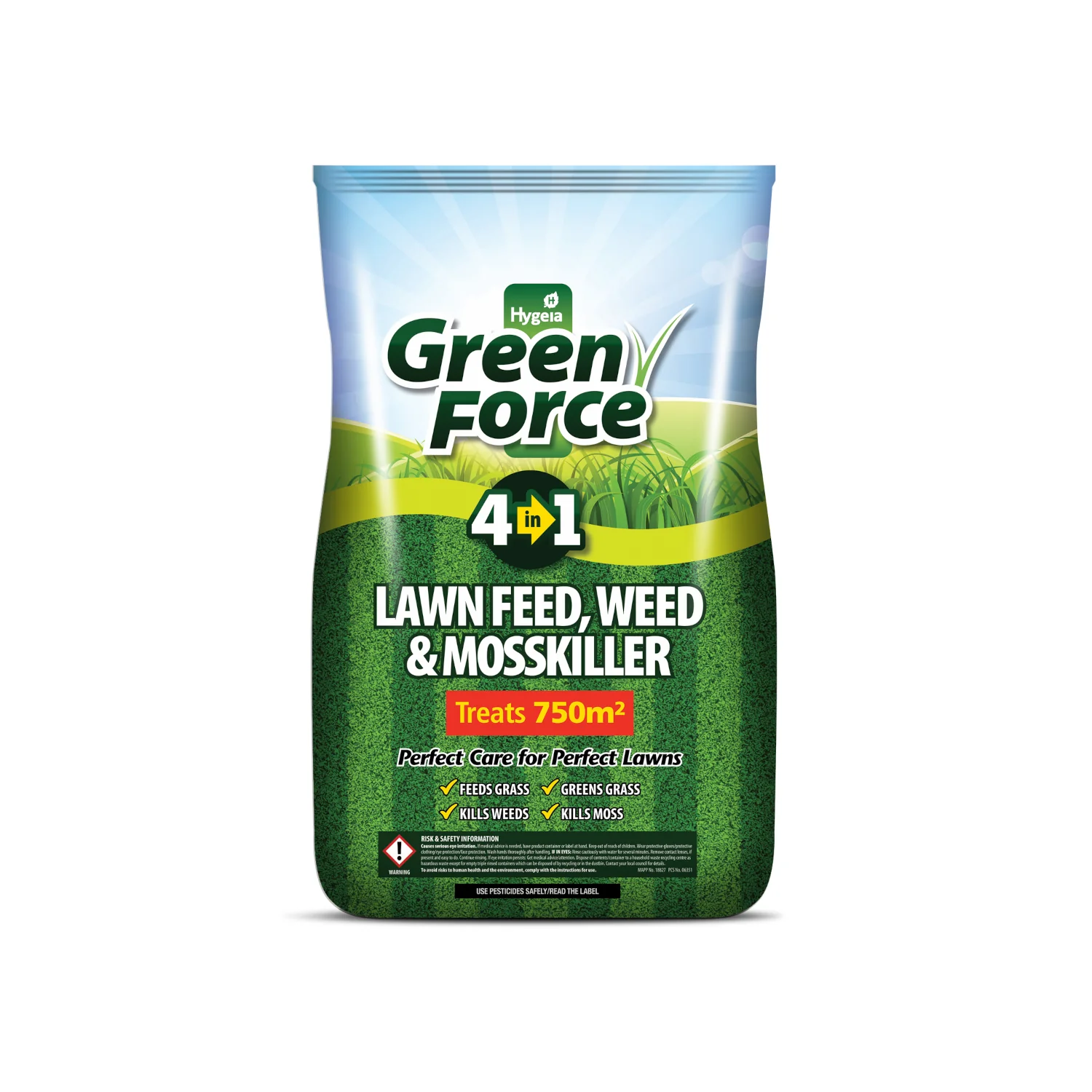 Greenforce Lawn Feed, Weed & Moss Killer 15kg