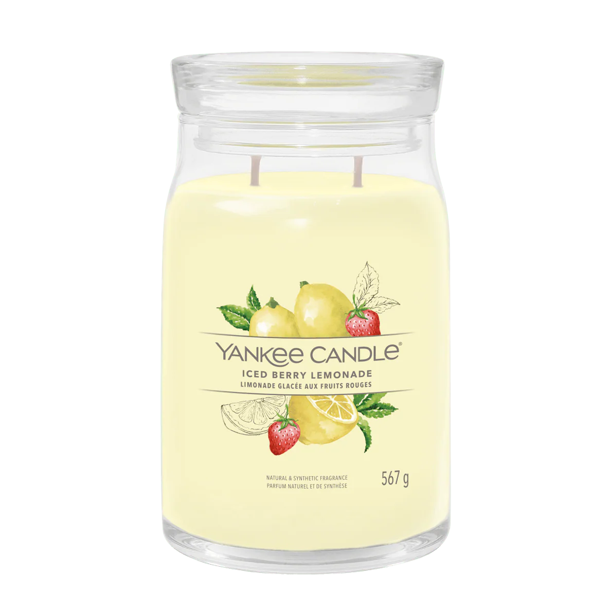 Iced Berry Lemonade Signature Large Jar Yankee Candle 567g