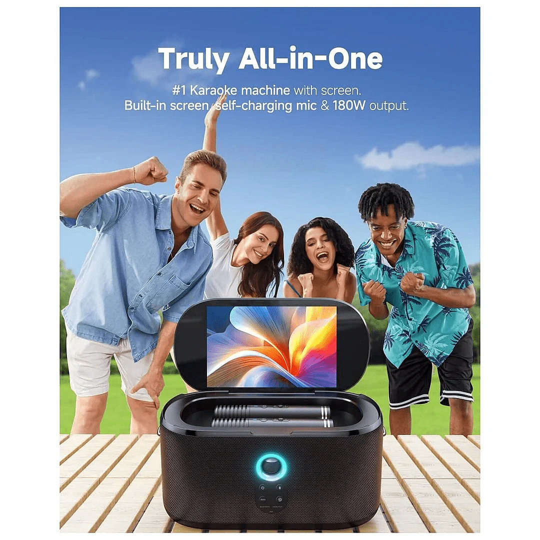 Ikarao Shell S1 Premium Portable Karaoke Machine with 10.1" HD Screen - Image 3