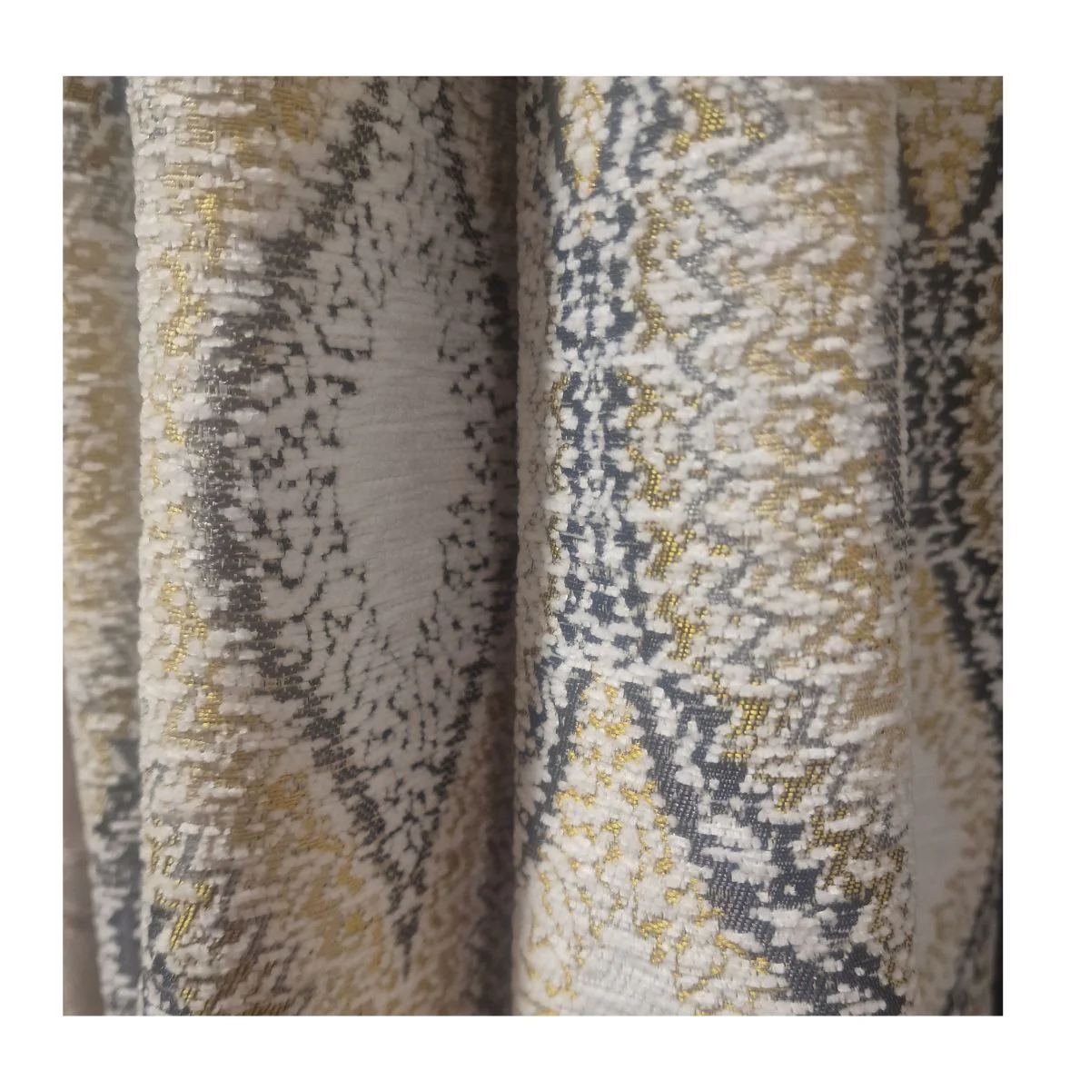 Inca Ochre Eyelet Curtains – E.A. Design (90" x 90")