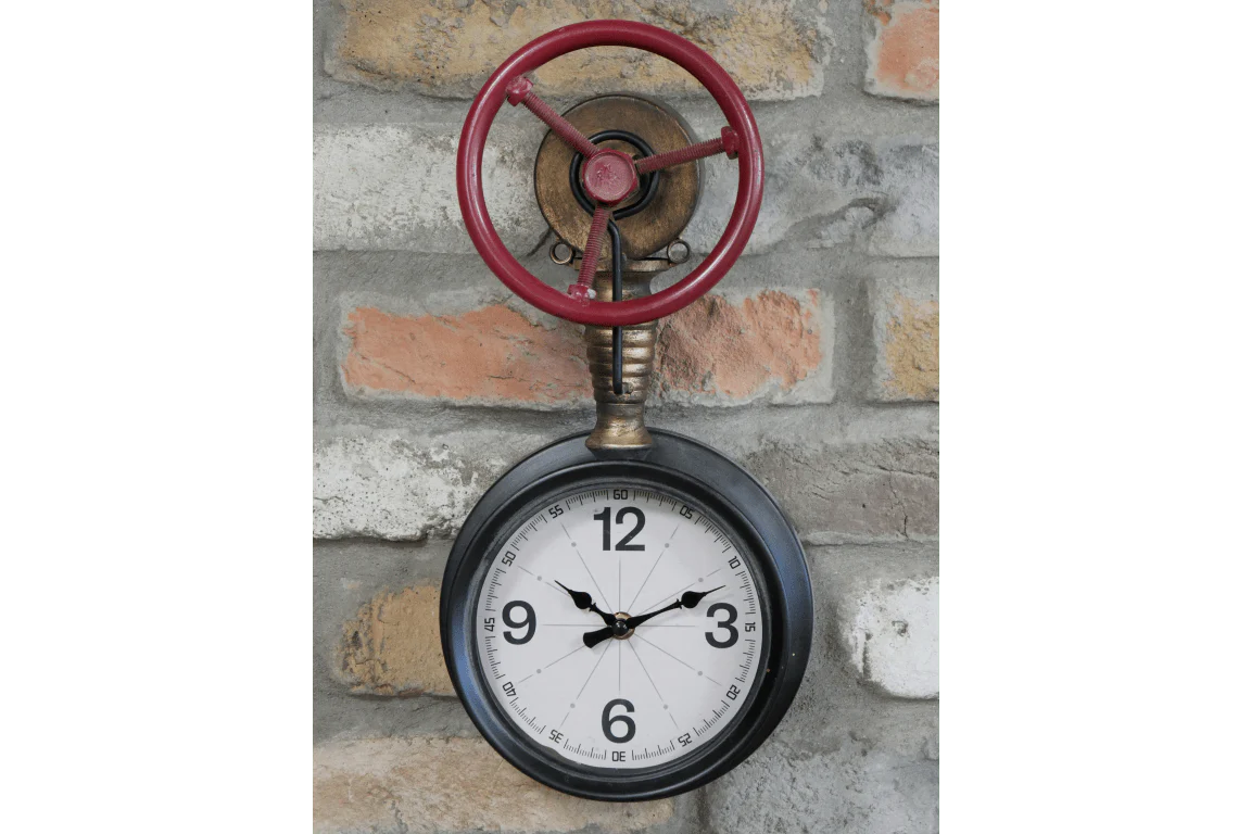 Industrial Style Pipe Clock 38cm - Image 4