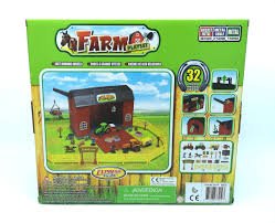 Express Wheels 32Pc Barn Carry Case Farm Playset - Image 2