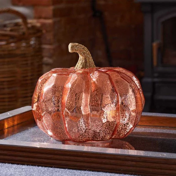 InLit Golden Pumpkin Glass with Auto Timer - Image 2