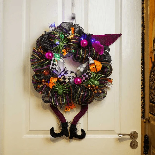 Inlit HalloWreath 50cm Halloween Wreath Decoration