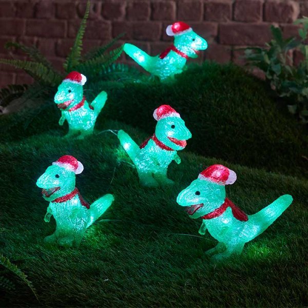 InLit Ice Dinos - Set of 5 Battery Operated