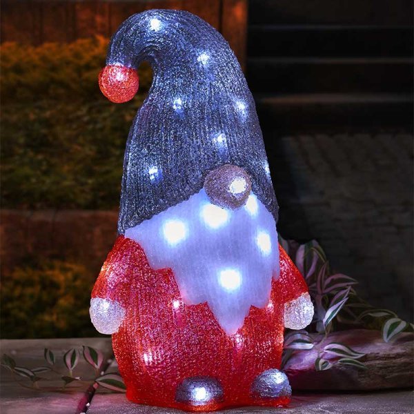 Inlit Ice Gonk 30cm Battery Operated
