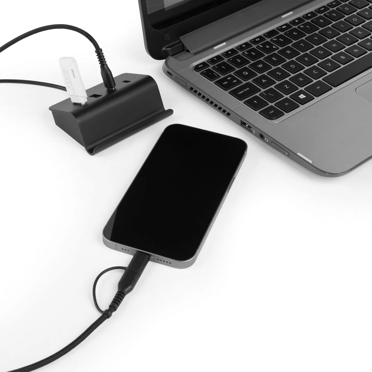 Intempo 4 Port USB Data Hub and Phone Holder - Image 2