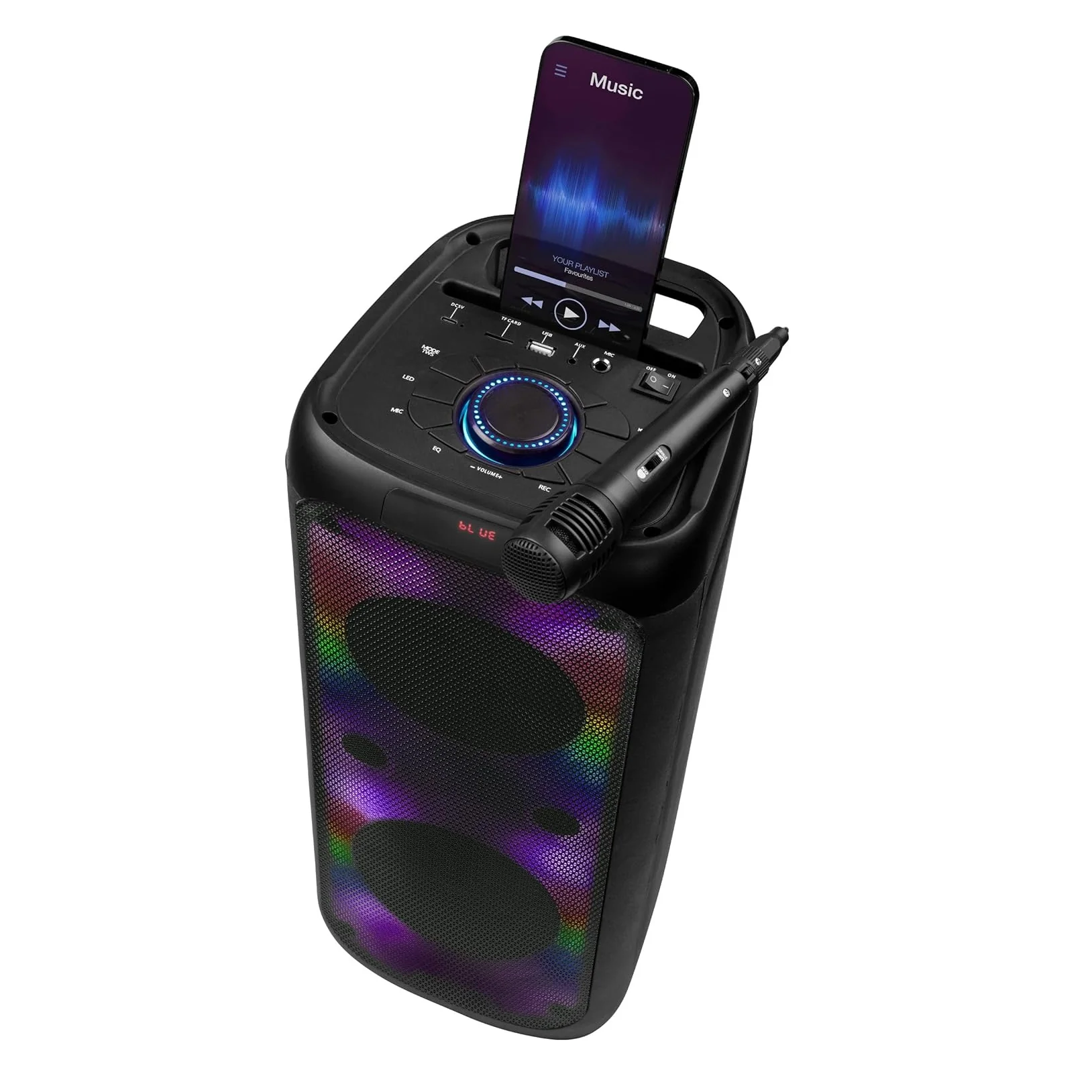 Intempo Bluetooth Karaoke Speaker - With Wired Microphone