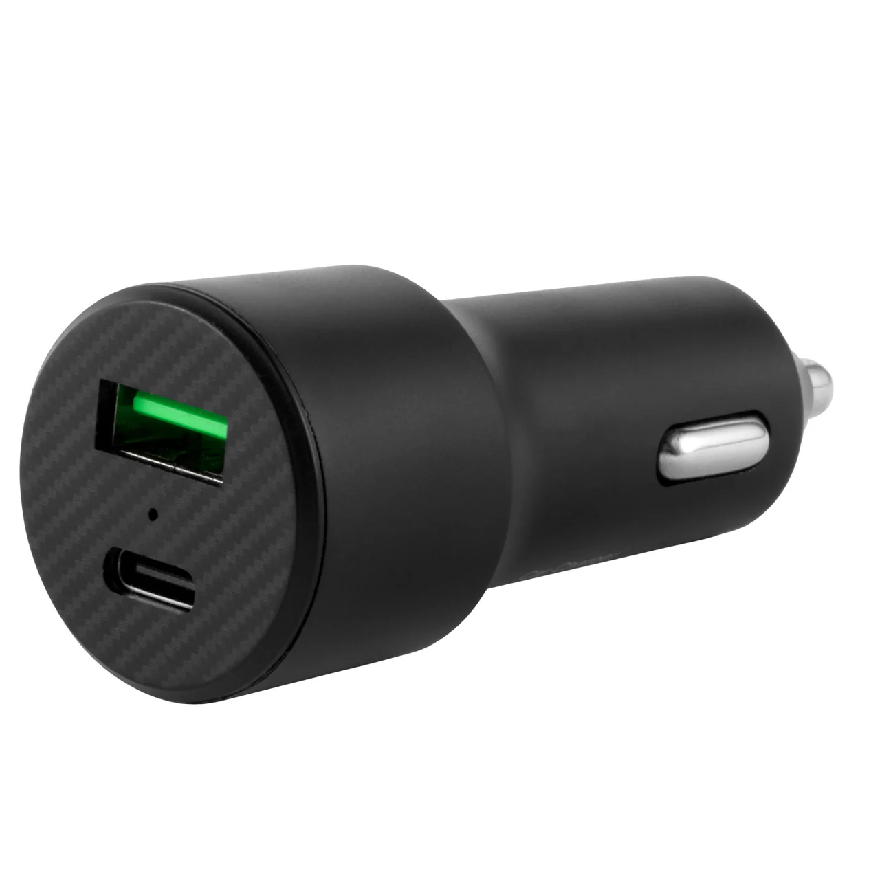 Intempo Car Charger – Dual Port Car Adapter, USB-A & USB Type-C Compatible