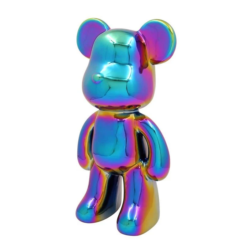 Iridescent Ceramic Bear Money Box