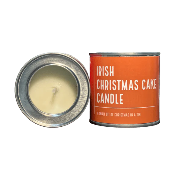 Irish Candle Tin Small - Christmas Cake