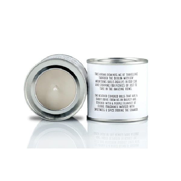 Irish Candle Tin Small - Hill Heather - Image 2