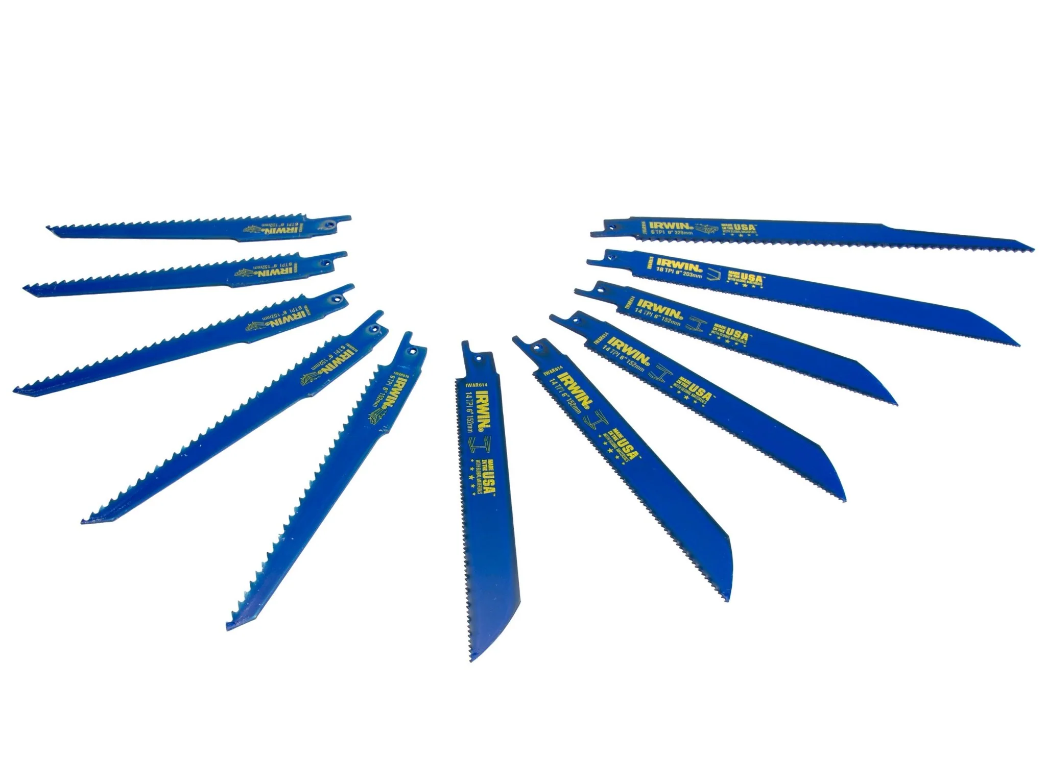 Irwin Bi-Metal Reciprocating Blade Set 11pc