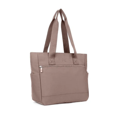 Jazzi Nylon Tote Bag Coffee/Sand