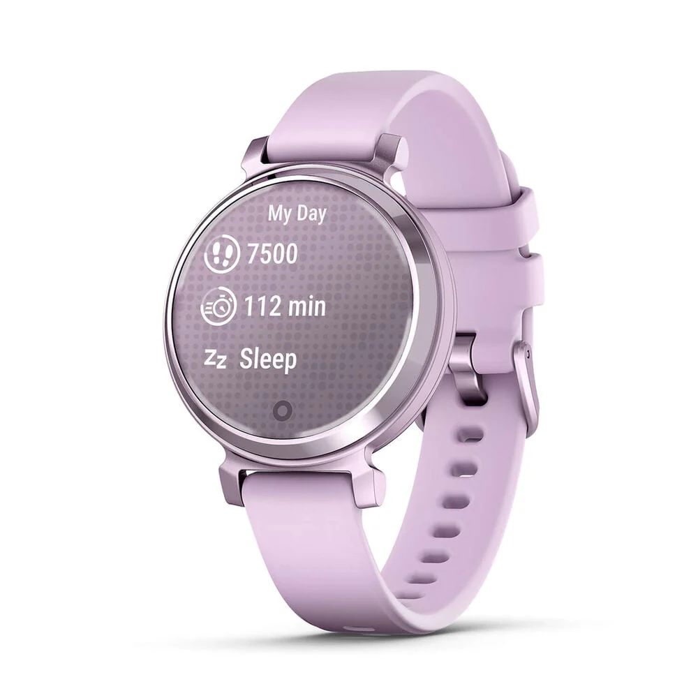 Garmin Lily 2 Metallic Lilac Bezel & Silicone Strap Watch 010-02839-01 - Image 3