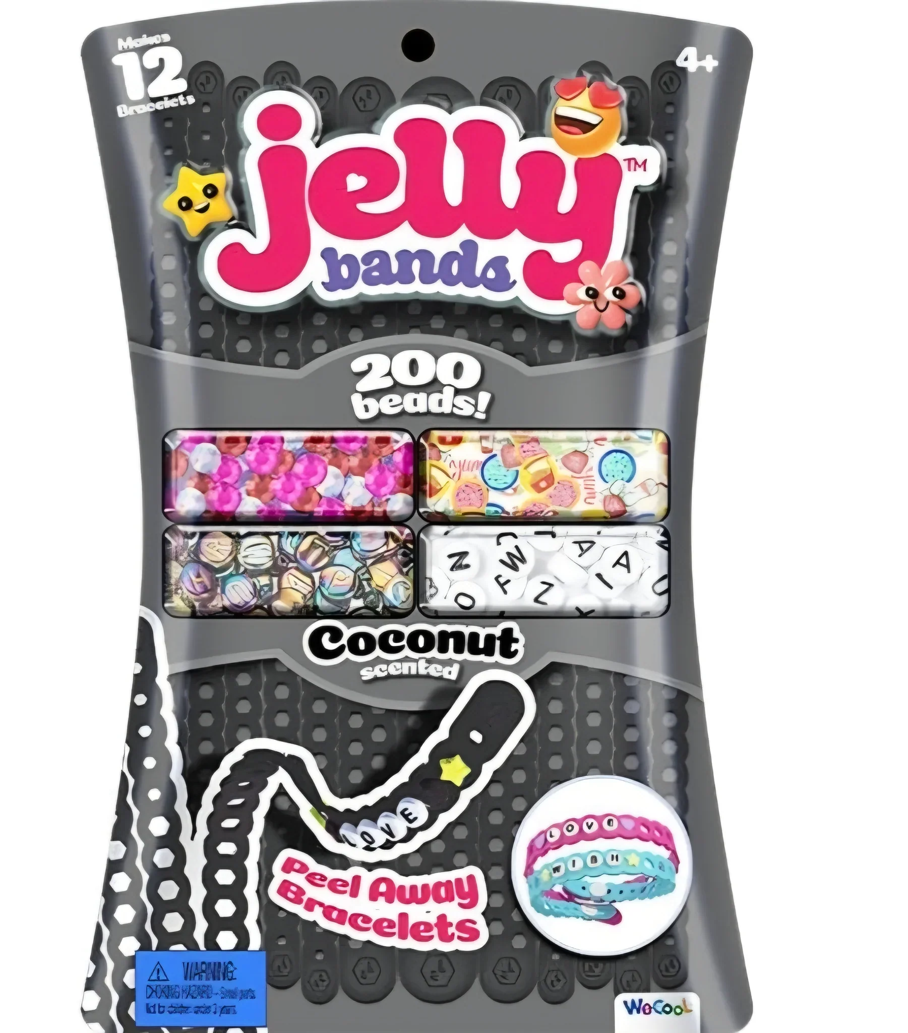 Jelly Bands Coconut Scented Peel Away Bracelets