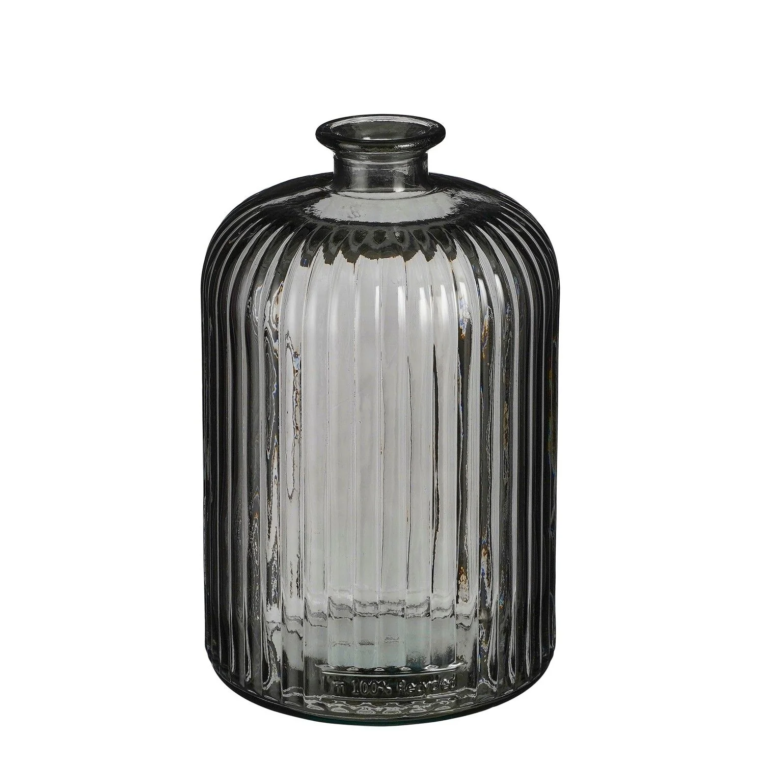 Jessica Bottle Recycled Glass Anthracite 23 x 15cm
