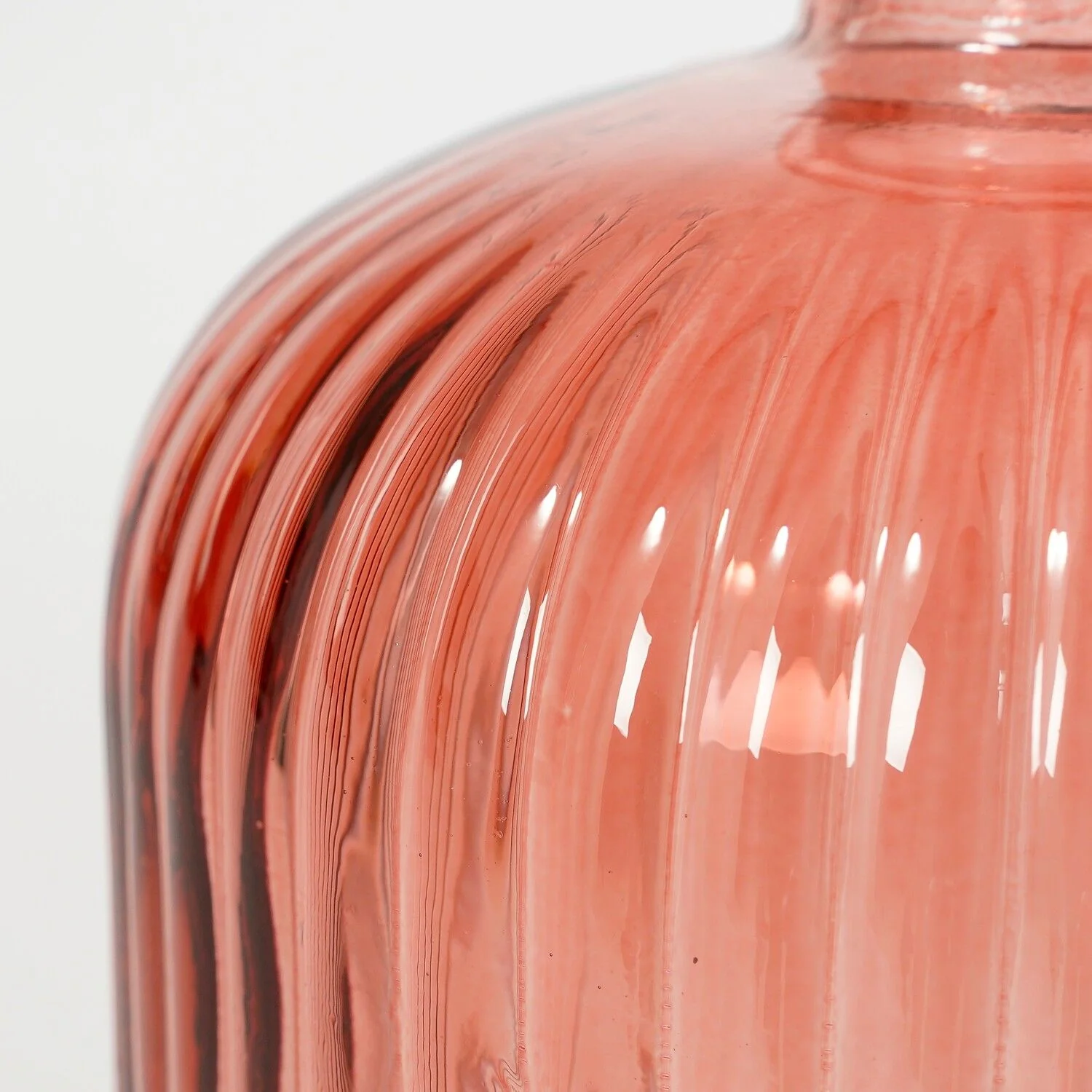 Jessica Bottle Recycled Glass Pink 23 x 15cm - Image 2