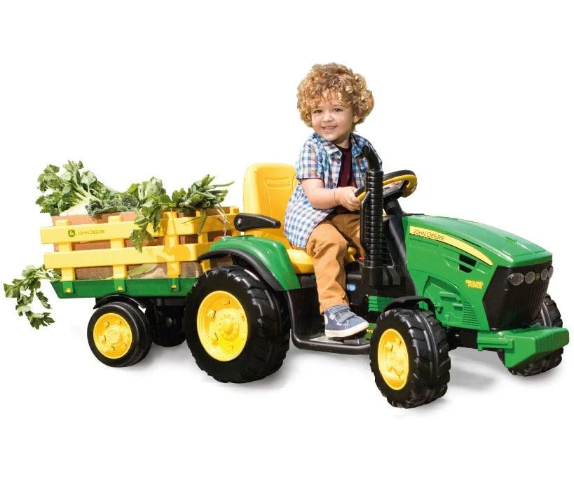 John Deere 12V Ground Force Tractor & Trailer - Image 4