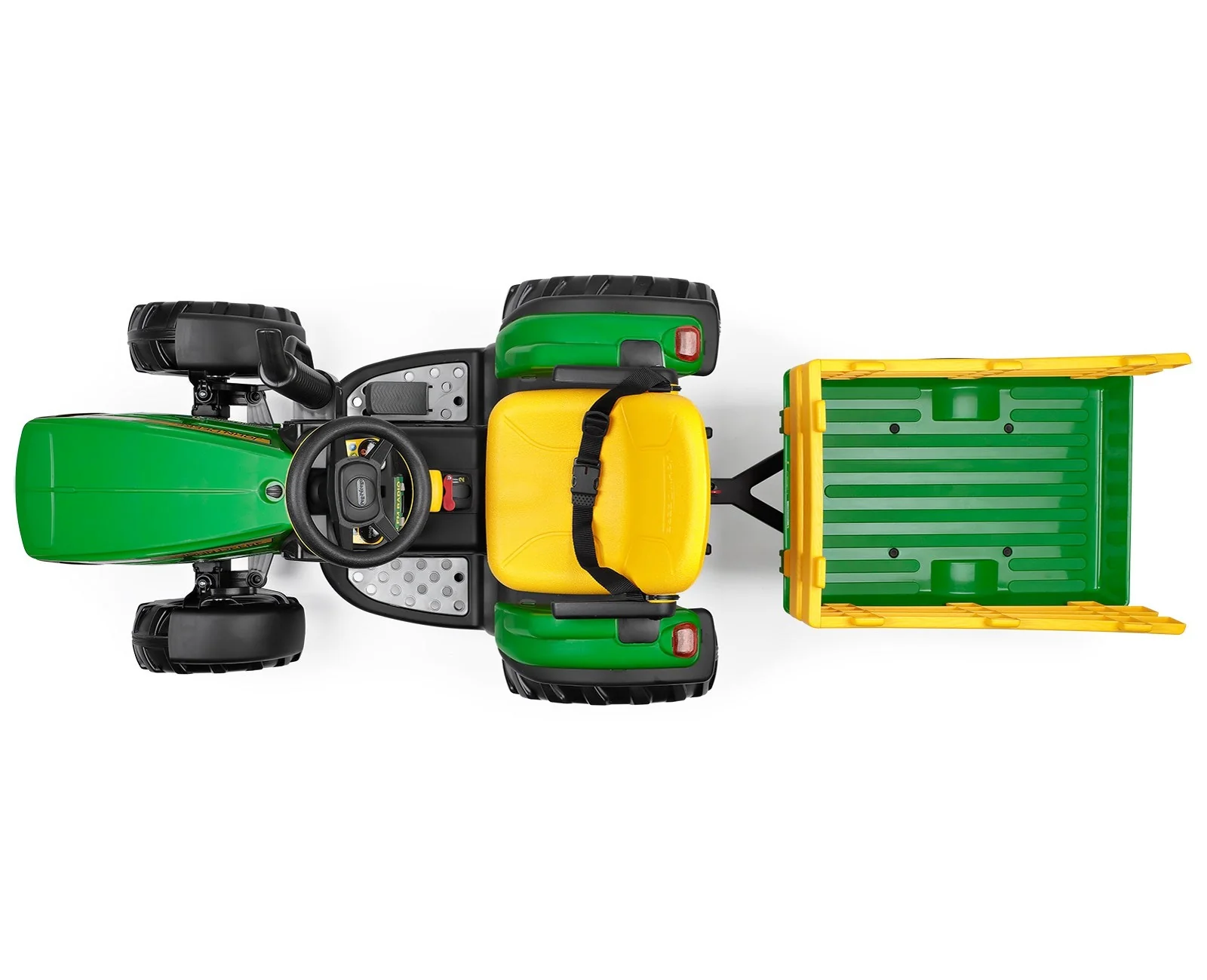 John Deere 12v Remote Control Electric Ride-on Tractor & Trailer - Image 8