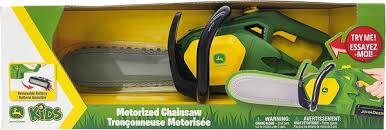 John Deere Motorised Toy Chainsaw