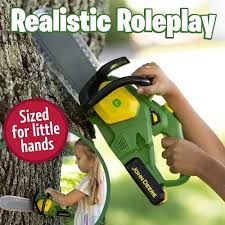John Deere Motorised Toy Chainsaw - Image 4