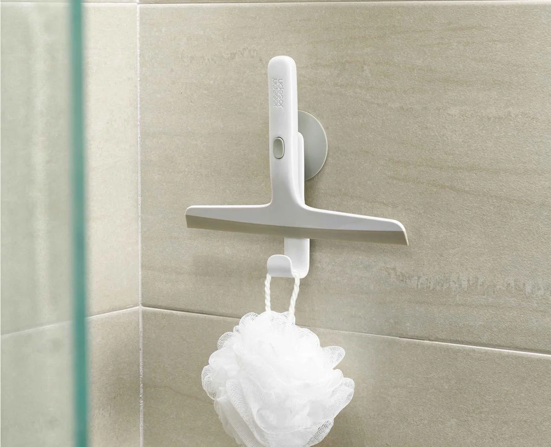Joseph Joseph EasyStore™ Light Grey Shower Squeegee with Storage Hook - Image 3