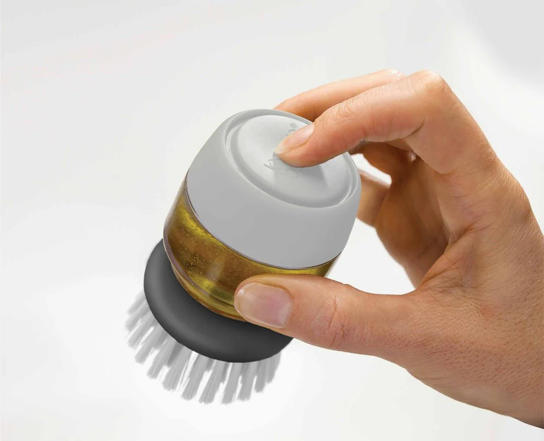 Joseph Joseph Palm Scrub™ Grey Washing Up Brush - Image 3