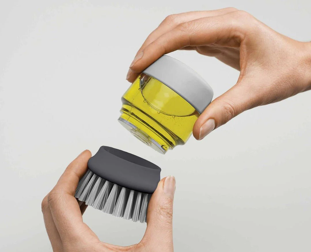 Joseph Joseph Palm Scrub™ Grey Washing Up Brush - Image 4