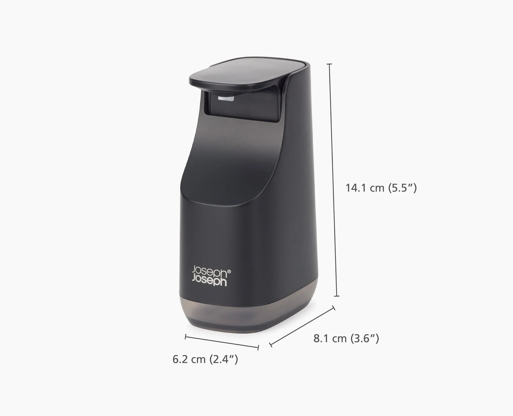 Joseph Joseph Slim™ Compact Matt Black Soap Pump - Image 5