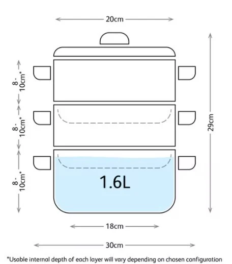 Judge 20cm 3 Tier Steamer Set - Image 4
