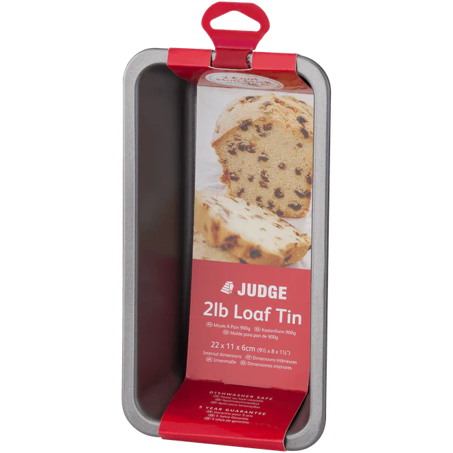 Judge Bakeware, 2Ib Loaf Tin, 1.1L, Non-Stick. Dishwasher safe.