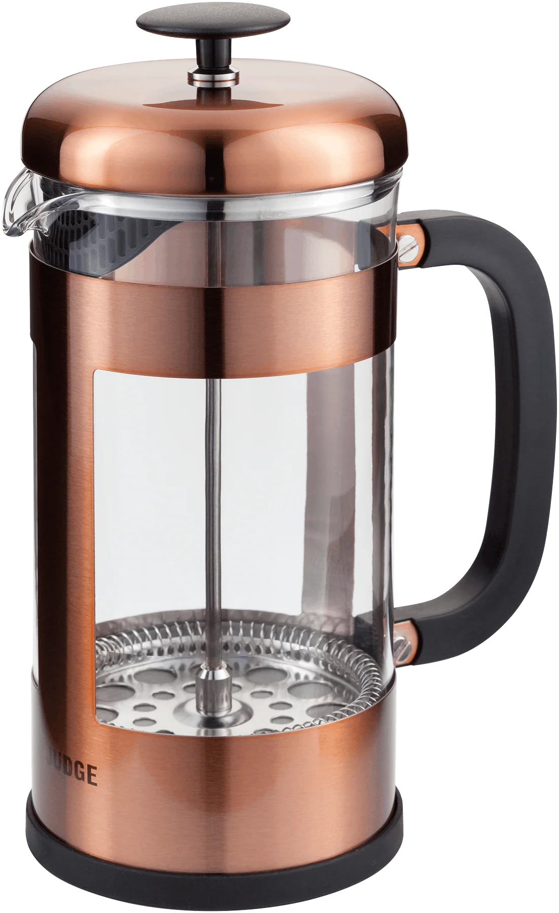 Judge Coffee Glass Cafetiere 8 Cup/ 1L Copper