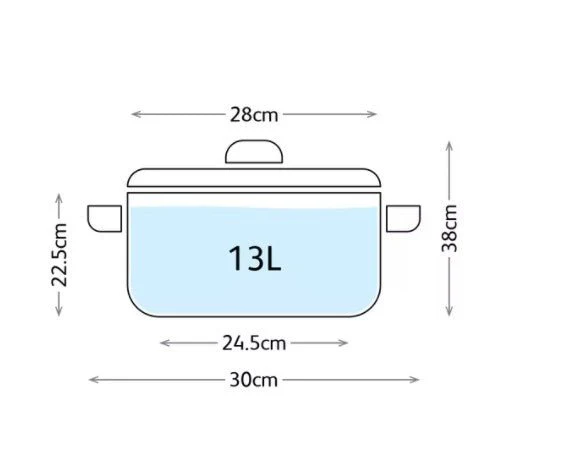 Judge Stockpots, 28cm Glass Lid Stockpot, 13L (JP84) - Image 2