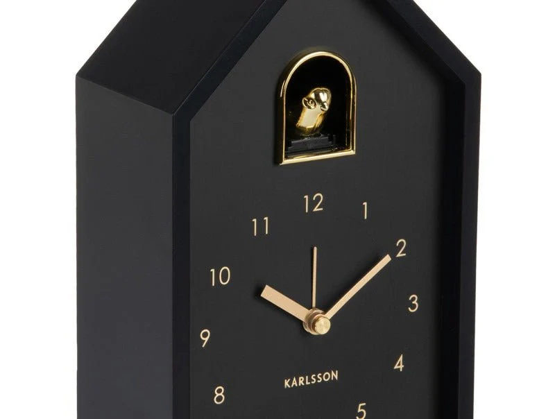 Karlsson Alarm Clock Modern Cuckoo Oro Black - Image 3