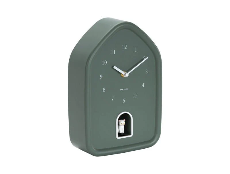 Karlsson Wall Clock Modern Kitty Jungle Green - Image 2