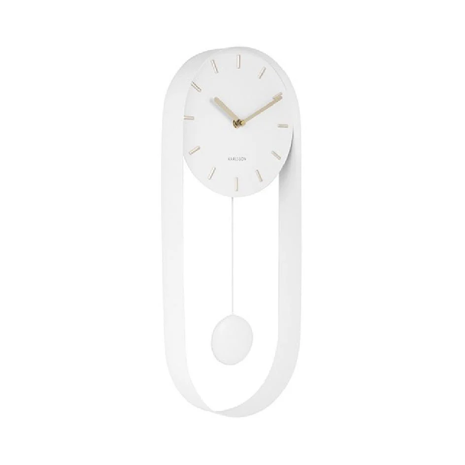 Karlsson Wall Clock Pendulum Charm White