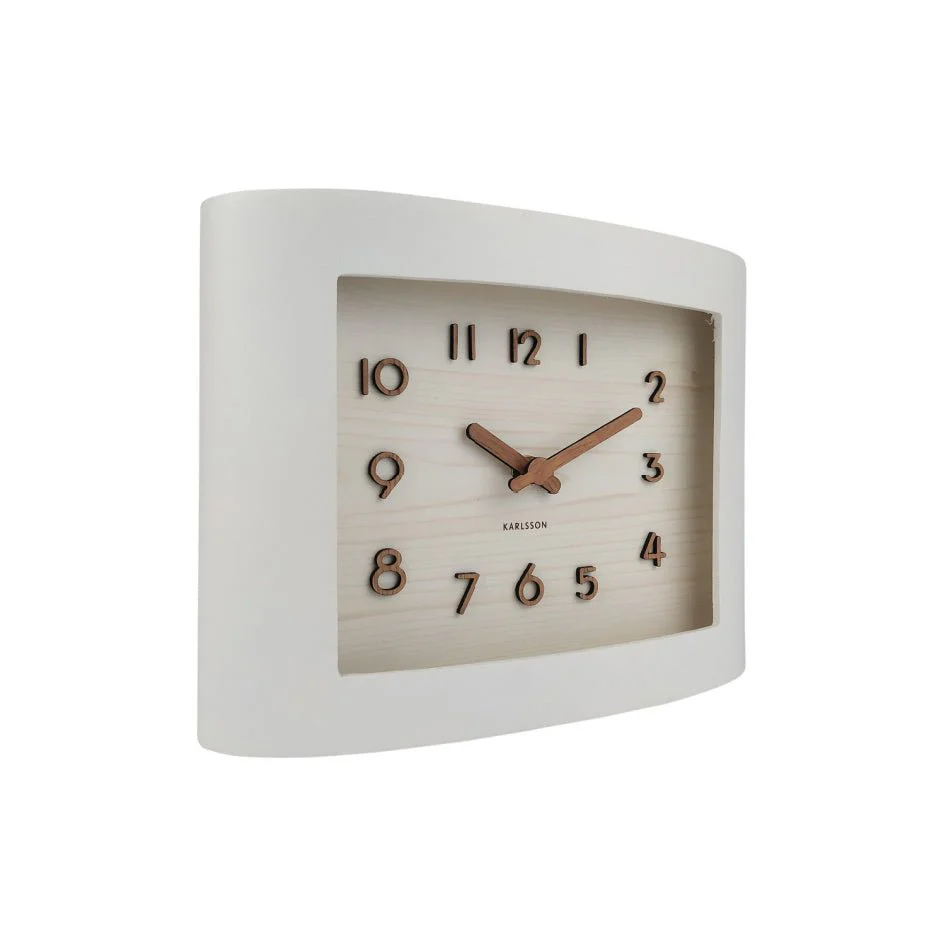 Karlsson Wall Clock Sole Squared White