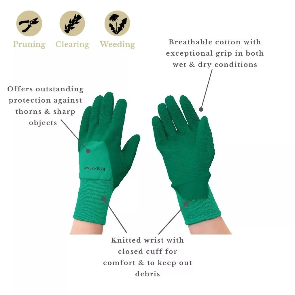 Kent & Stowe Green Ultimate All-Round Gardening Gloves - Small - Image 2