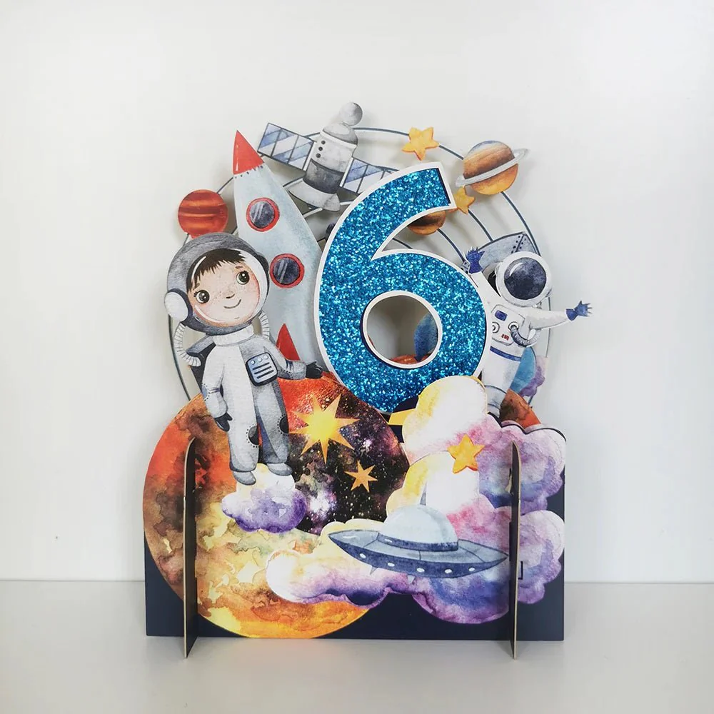 Kids 3D Pop Up Birthday Card Boy - Age 6 APO010