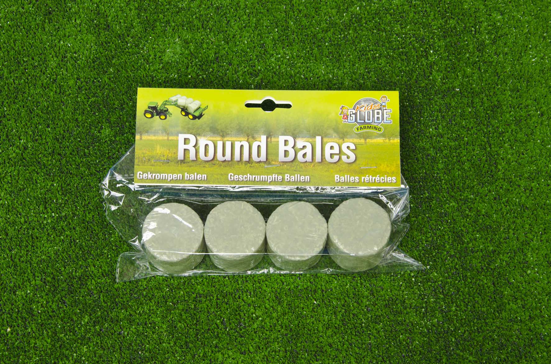 Kids Globe 1:32 Pack of 4 Round Silage Bales